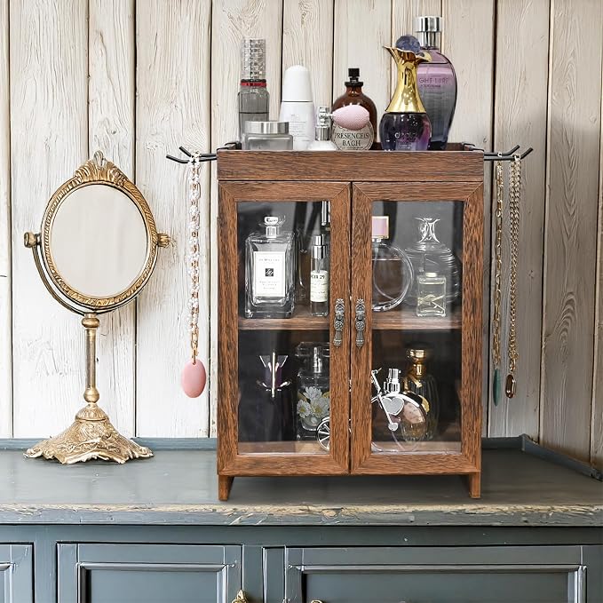 Ikee Design Small Wooden Countertop Storage Cabinet - Image 7