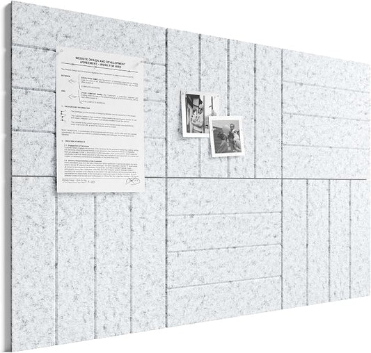 Bumusty Large Cork Board Alternative-36 x 24" Felt Bulletin Board Tiles by BUMUSTY
