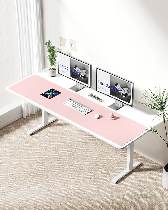 YSAGi Leather Desk Protector, Office Mat, Large Mouse Mat, Non-Slip PU Leather - Image 2