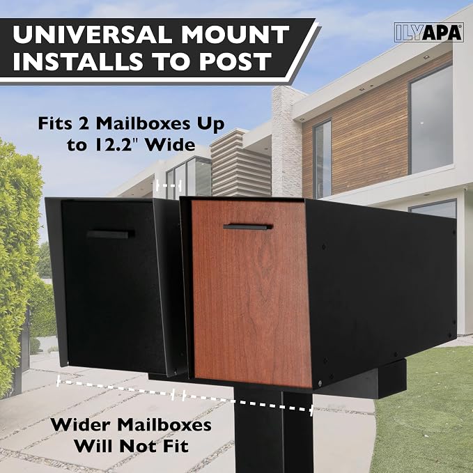 Ilyapa Double Mailbox Post for Outside - Image 4