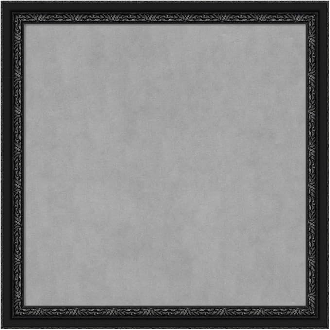 Amanti Art Black Framed Magnetic Board 28x28 Medium Vision Board by AmantiArt