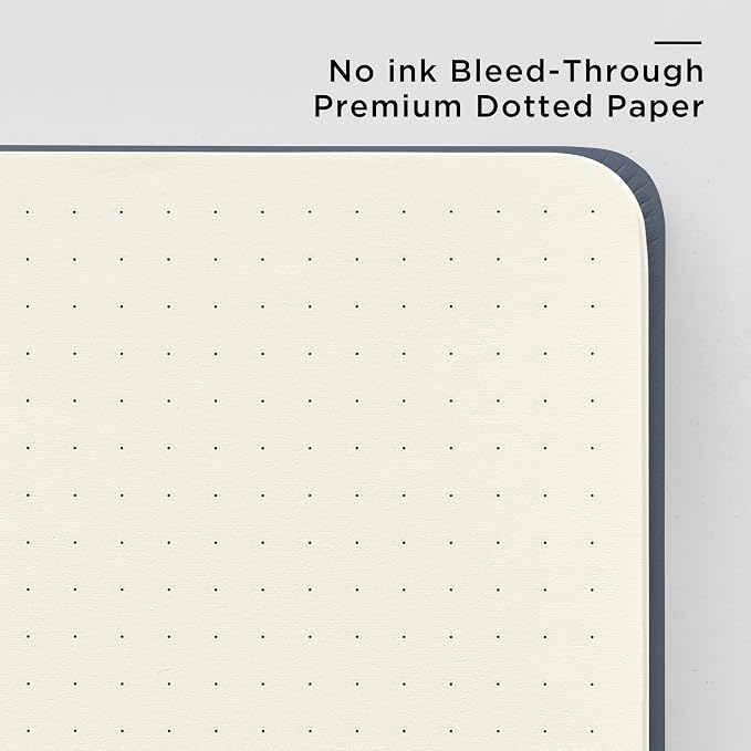 &And Per Se Dotted Journal Notebook, A5 Hardcover Aesthetic Dotted Notebook – - Image 5