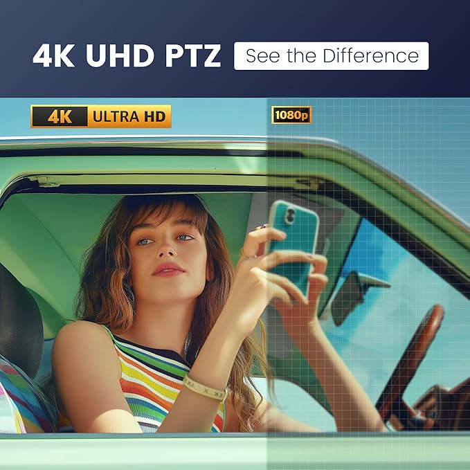 4K Conference Room Camera System, AI Auto-Tracking PTZ Camera 5X Digital Zoom with Speakerphone Set 120° Wide-Angle USB3.0 for Zoom YouTube Teams OBS and More-DeskLoop Office