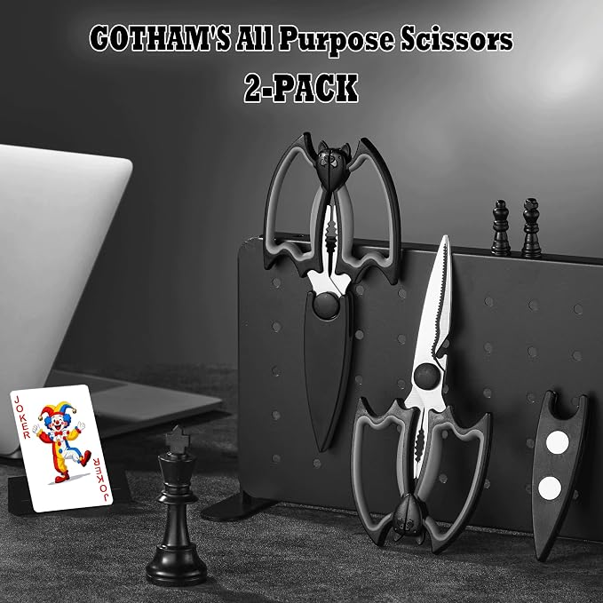 OMDAR Bat Kitchen Scissors All Purpose 2 Pack - Image 7
