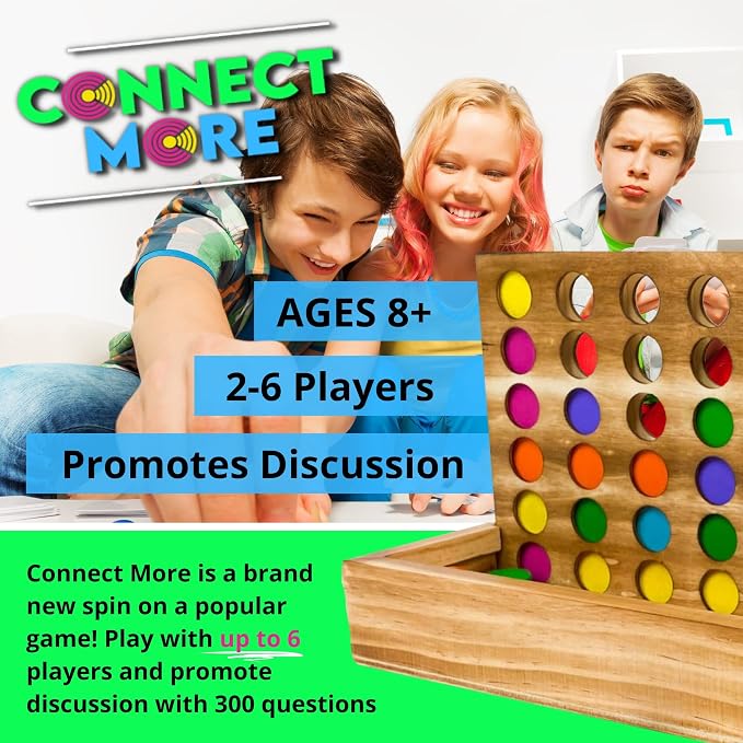 Connect More - Social Skills Games and Therapy Games, 4 in a Row Connect Game - Image 2