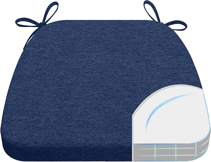 AAAAAcessories D-Shaped Chair Cushions, Machine-Washable Cover by AAAAAcessories
