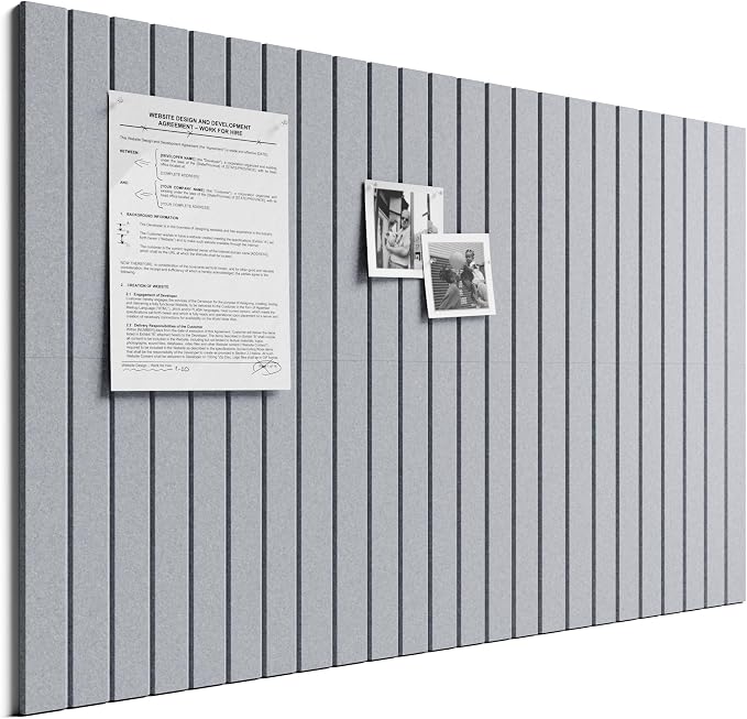 Bumusty Large Cork Board Alternative-36 x 24" Felt Bulletin Board Tiles by BUMUSTY