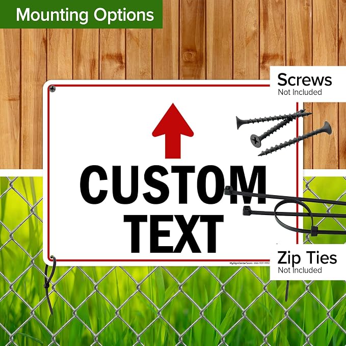 Custom Arrow, Custom Directional Sign, Up Arrow, 10x14 Inches, Rust Free .040 - Image 5