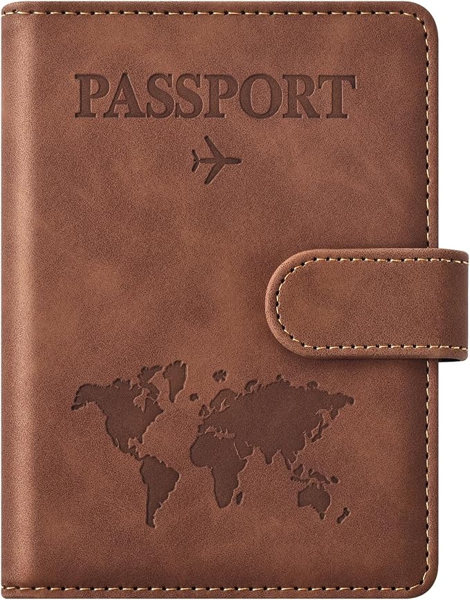 Eoehro Passport Holder for Travel Essentials, Passport Wallet Cover Case for by welcometoEoehro