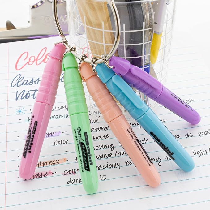 BAZIC PRODUCTS Mini Pastel Highlighters, Chisel Tip, 24-Box | Quick-dry - Image 6
