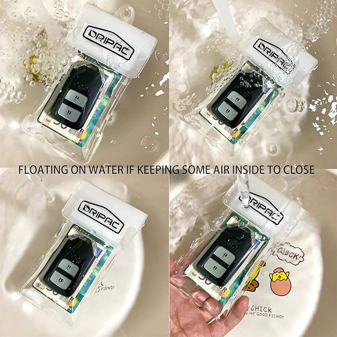 DRIPAC Waterproof Car Key FOB Case Waterproof Wallet Waterproof Holder Pouch - Image 4
