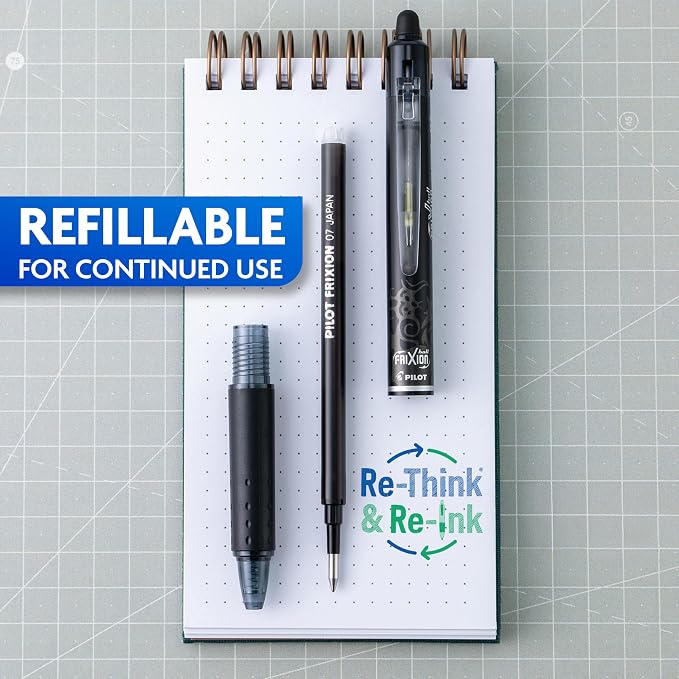 PILOT FriXion Clicker Erasable, Refillable & Retractable Gel Ink Pens, Fine - Image 9