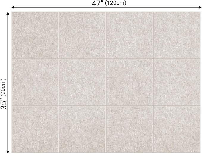 AKTOP Cork Board Bulletin Board 47"x35", 12 Pack Removable Felt Cork Board Tiles - Image 4