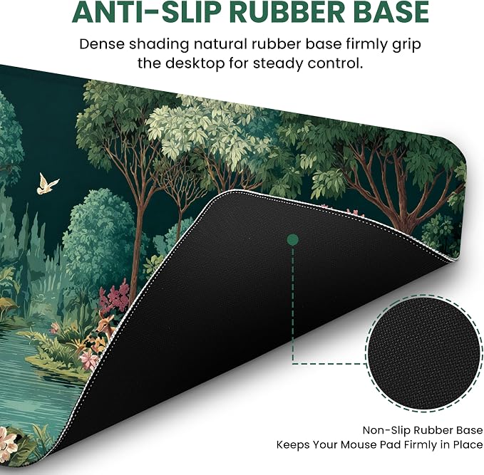 Aesthetic Desk Mat, Cute Enchanted Forest Desk Pad Protector - Image 3