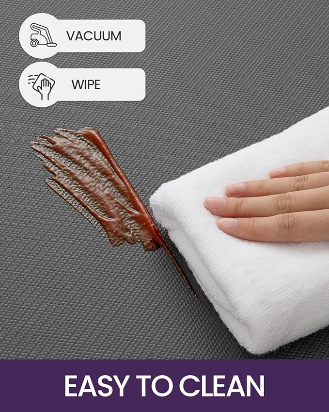 DEXI Kitchen Mat Cushioned Anti Fatigue, Non Slip Waterproof Comfort Standing Floor Rug for Kitchen, Office, Sink, Laundry, 70x20, Grey-DeskLoop Office