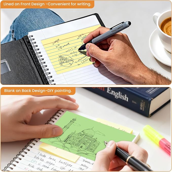 500PCS Index Cards 3 x 5 Inch, Colored Flash Cards, Lined Flashcards Notecards - Image 3