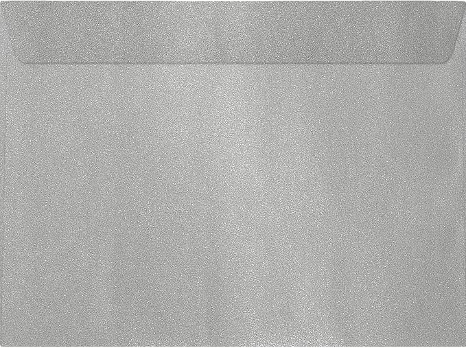 LUXPaper 9 x 12 Booklet Envelopes | Silver Metallic | 80lb. Text | 500 Qty by LUXPaper