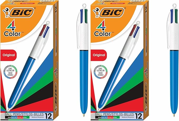 BIC 4-Color Retractable Ballpoint Pens by BIC