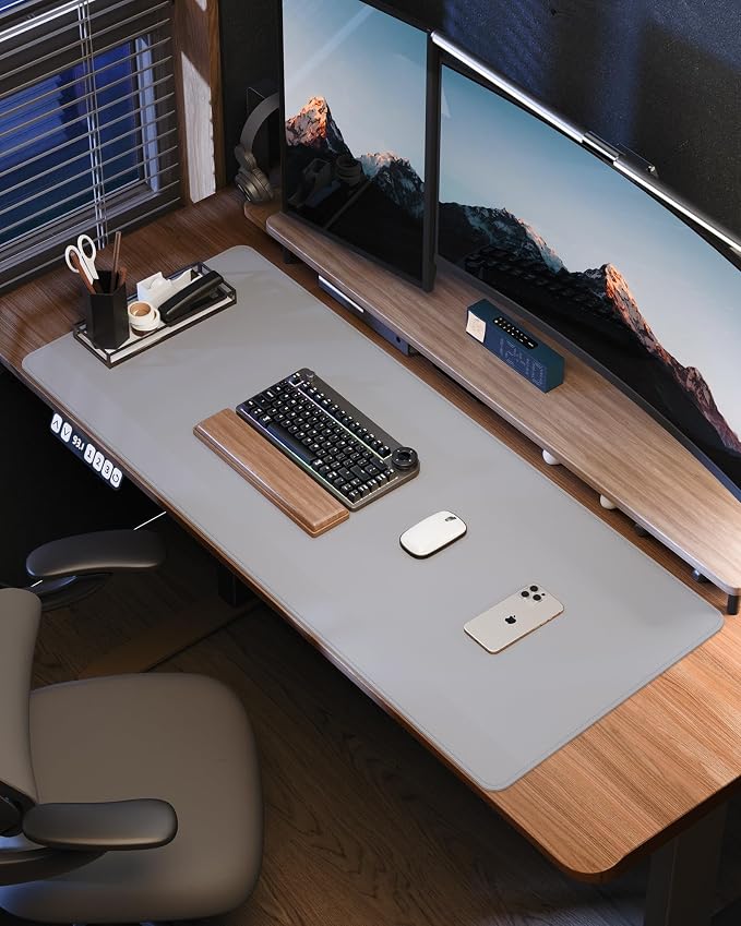 Leather Desk Pad Protector-48 x 24" Computer Desk Mat, Large Mouse Pad - Image 6
