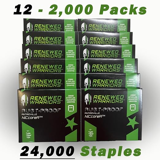 NiCcoreA Rustproof Staples T50 Outperforms Stainless Steel Staples 1/2 Marine; - Image 2
