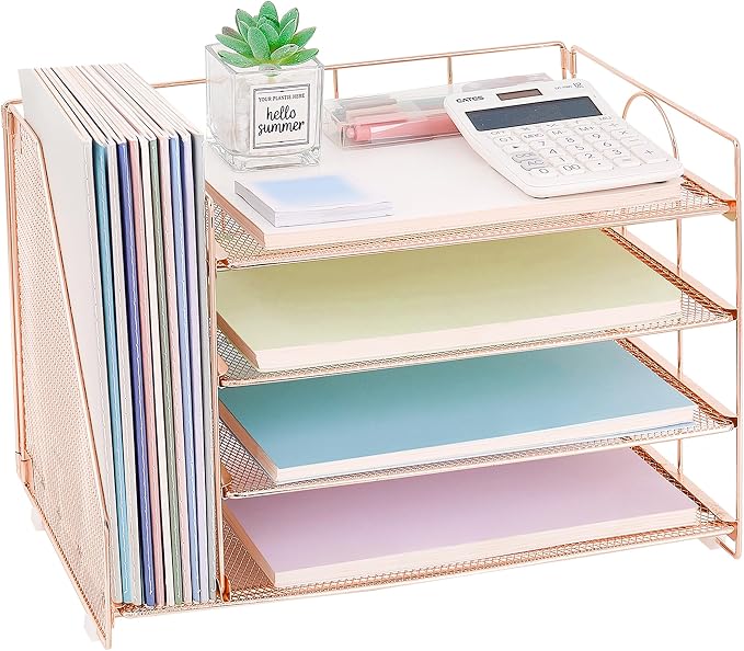 OPNICE Desk Organizer, 5-Tier Paper Organizer Letter Tray by OPNICE