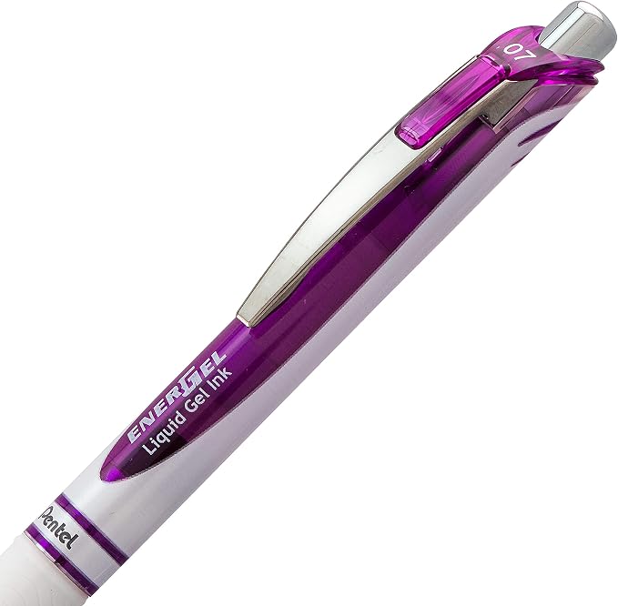 Pentel EnerGel Pearl RTX Retractable Gel Pen, 0.7mm Needle Tip, 2 Pack - Image 3