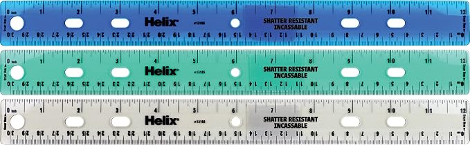 Helix Standard Ruler, 12 Inch / 30cm by MapedHelixUSA