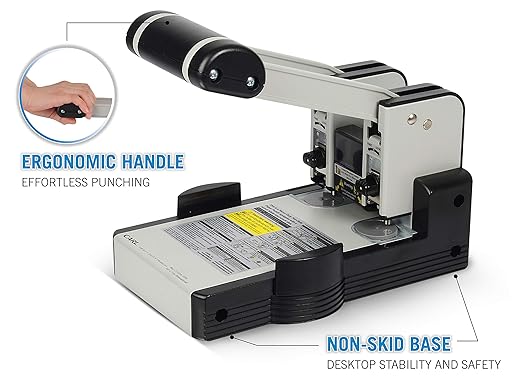Carl, Heavy Duty 2 Hole, 100 Sheet Paper Punch - Image 3