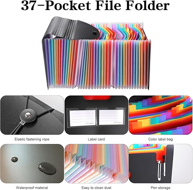37-Pocket Expanding File Folder - Image 2