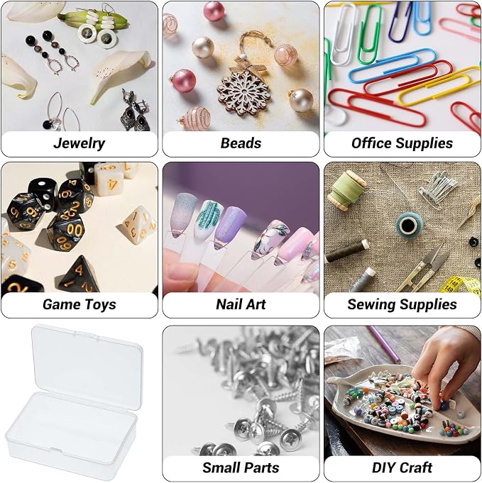 5 Pcs Mini Plastic Storage Containers Box - Image 3