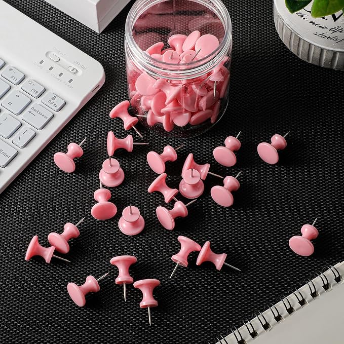 Outus 60 Pcs Giant Push Pins Jumbo Tacks 1/1.8inch Plastic Head - Image 6