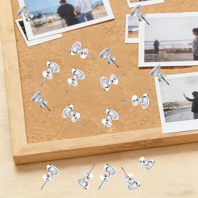 100 pcs Large Clear Push Pins for Bulletin Board - Image 6