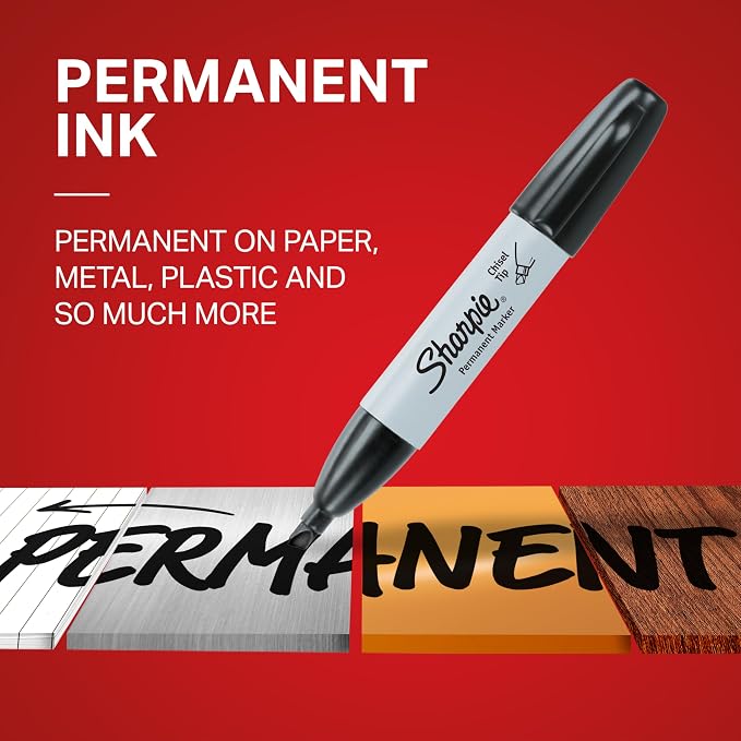 Sharpie Permanent Markers, Chisel Tip - Image 2
