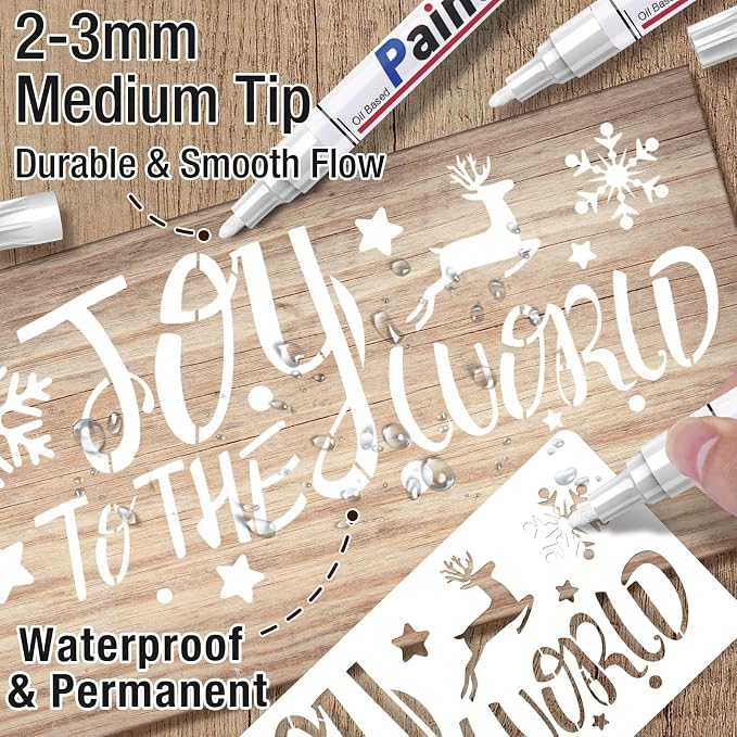 DAPAWIN White Permanent Marker Waterproof - Image 2