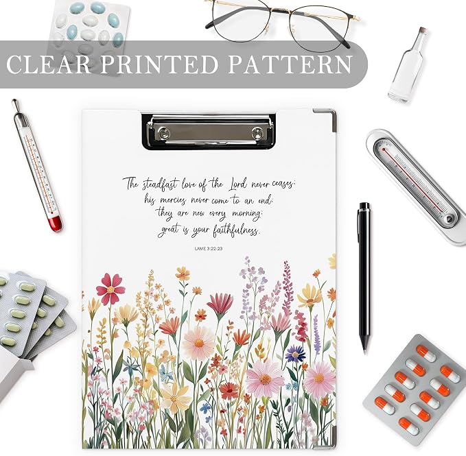 Christian Wildflower Clipboard, Christian Gifts - Image 3