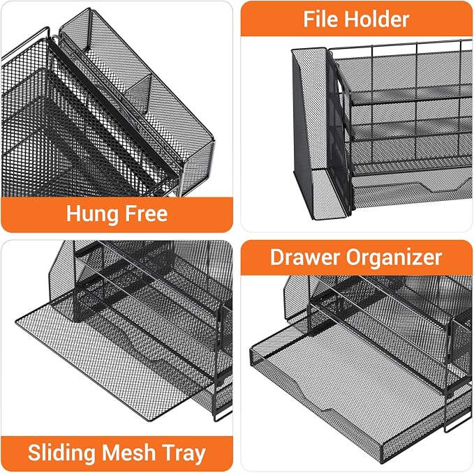 OPNICE Desk Organizers and Accessories, 4-Tier Workspace Desktop File Organizer - Image 6