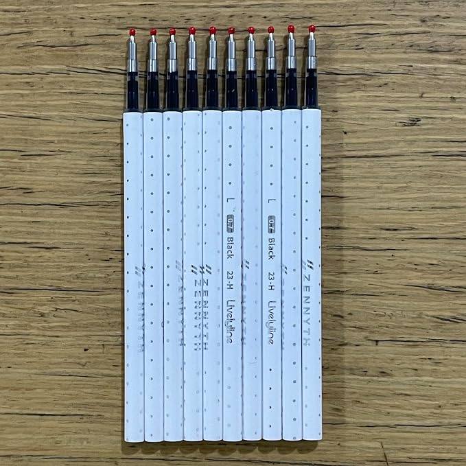 sencoo 10 Pack 0.7 mm Black Gel Ink Pen Replace Refills Retractable Roller Ball by sencoo