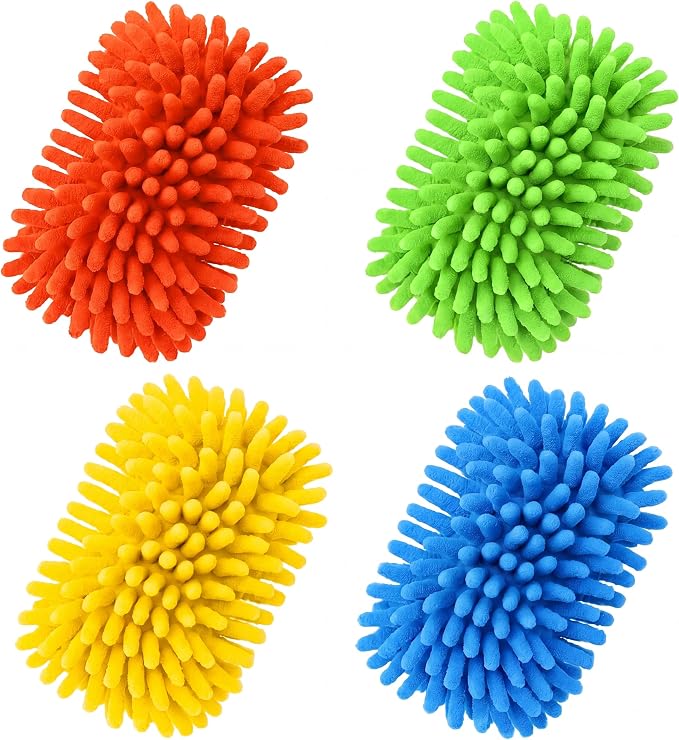 Zonon 4 Pieces Dry Erase Eraser Microfiber Shag Washable Whiteboard Eraser by Zonon