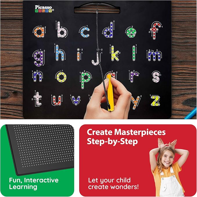 PicassoTiles 4-in-1 Magnetic Drawing Board - Image 4