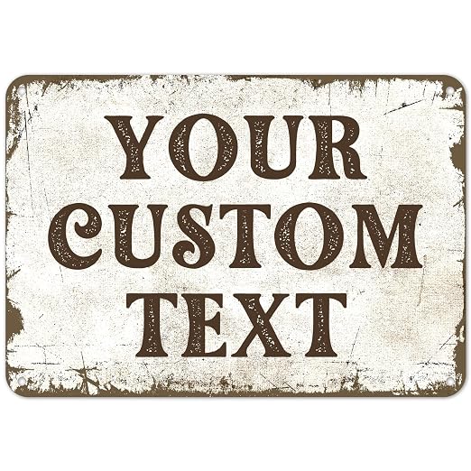 Rustic Custom Sign, Personalized Metal Signs, Gift by SigoSigns