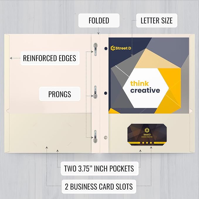 Better Office Products White Paper 2 Pocket Folders - Image 3