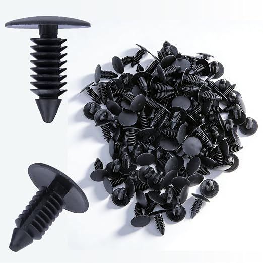 300 PCS Car Plastic Trim Boot Rivets Push Clip Fastener, 8mm Plastic Fender by Unknown