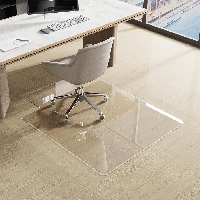 MESAILUP Beveled Edge Irregular Office Chair Mat - Image 6