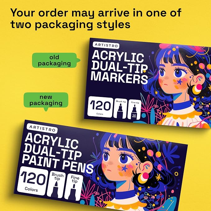 ARTISTRO 120 Acrylic Paint Markers - Image 9