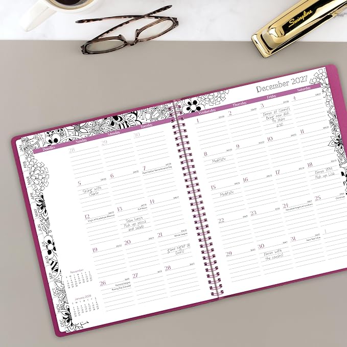 Mead Cambridge 2027 Appointment Book Planner, Weekly & Monthly, 8.5" x 11" - Image 3