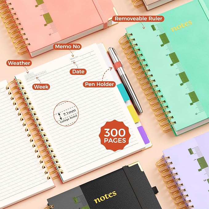 Line Hardcover Spiral Notebook - Image 6