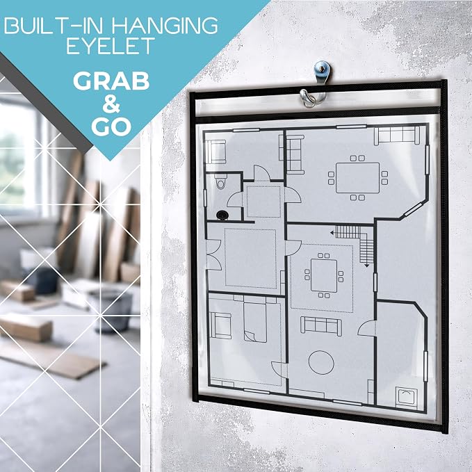 5 Pack Job Ticket Holders, Plastic Sleeves - Image 6