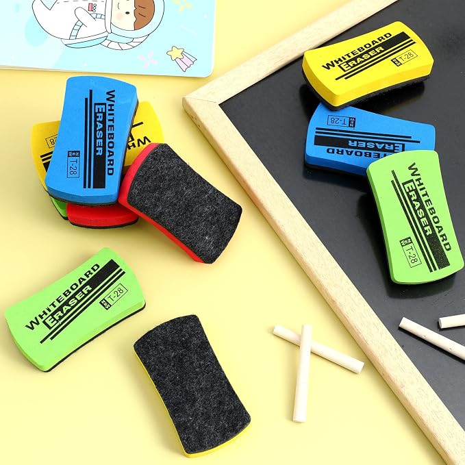 Outus 30 Pcs White Board Erasers Bulk Magnetic Dry Erase Erasers Assorted Color - Image 4
