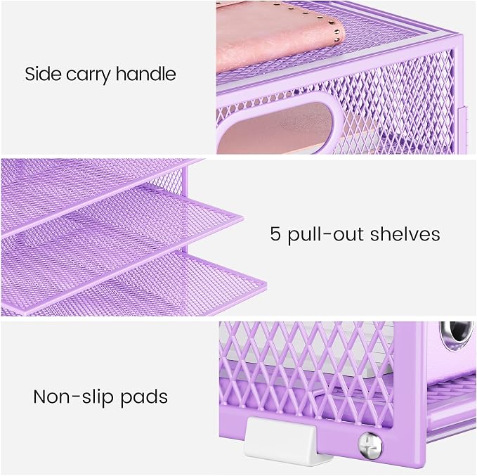Lavatino 8-Tier Office Desk File Organizer, Letter Tray Paper Organizer - Image 3