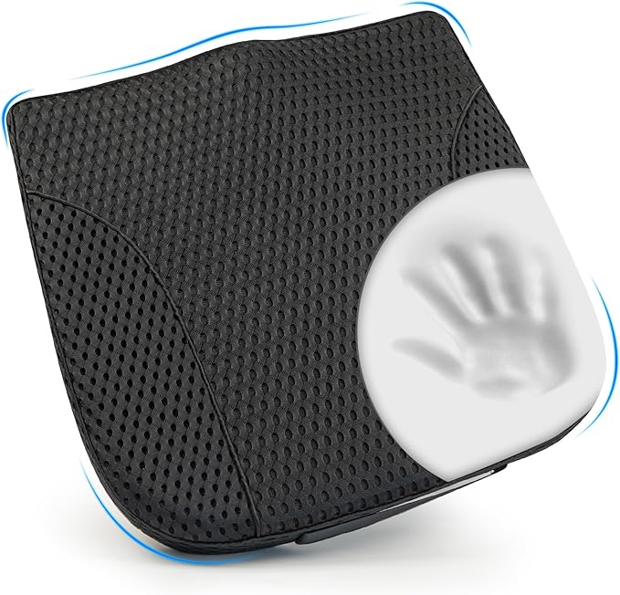 Car Seat Cushion, Comfortable Memory Foam Seat Pillow for Driving, Sciatica-Back Pain Relief, Cushion for Car-Truck, Office, Wheelchair - Mesh Black-DeskLoop Office